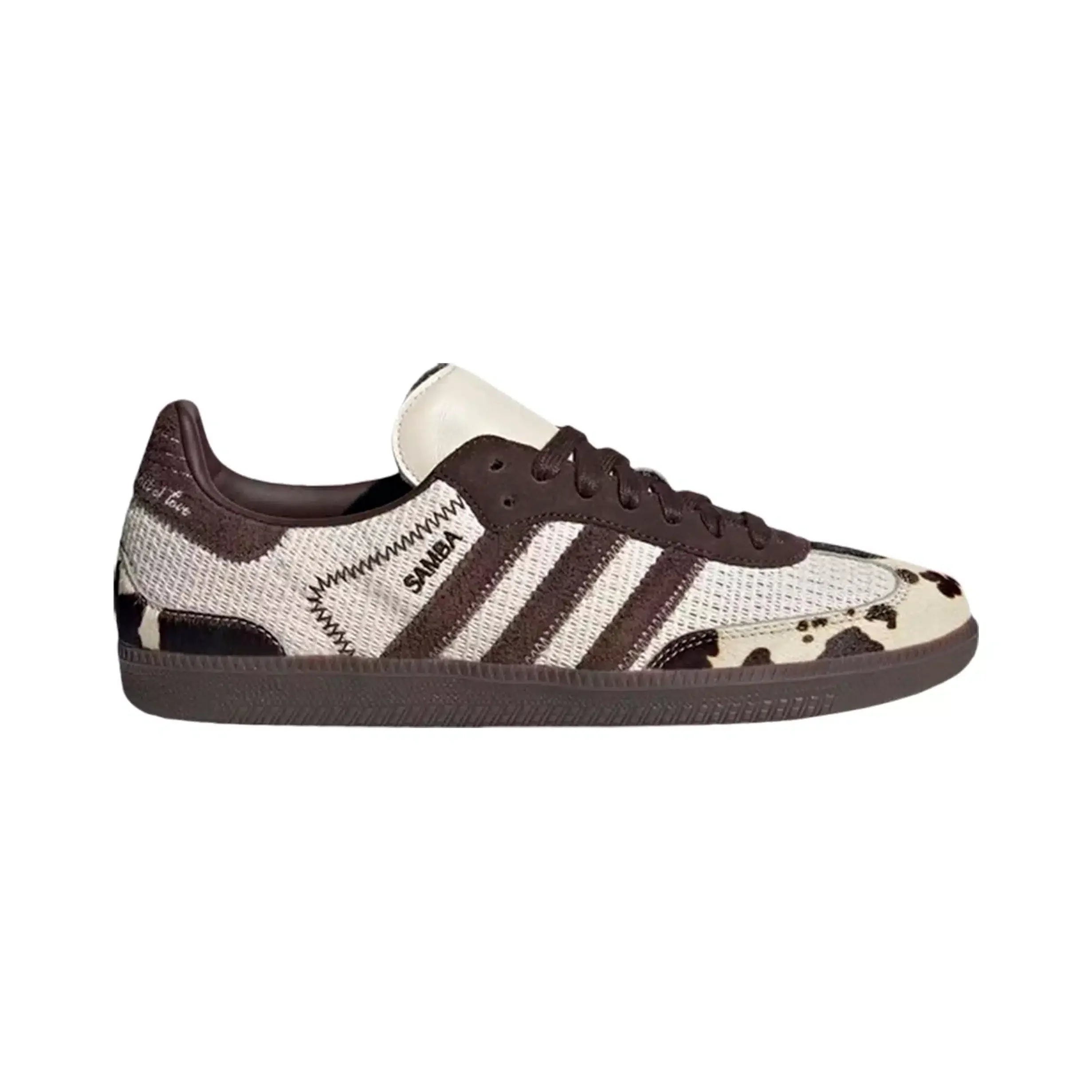Adidas Samba OG Imprimé Vache Marron et Blanc Unisexe