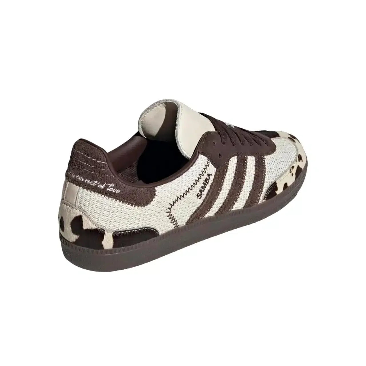 Adidas Samba OG Imprimé Vache Marron et Blanc Unisexe