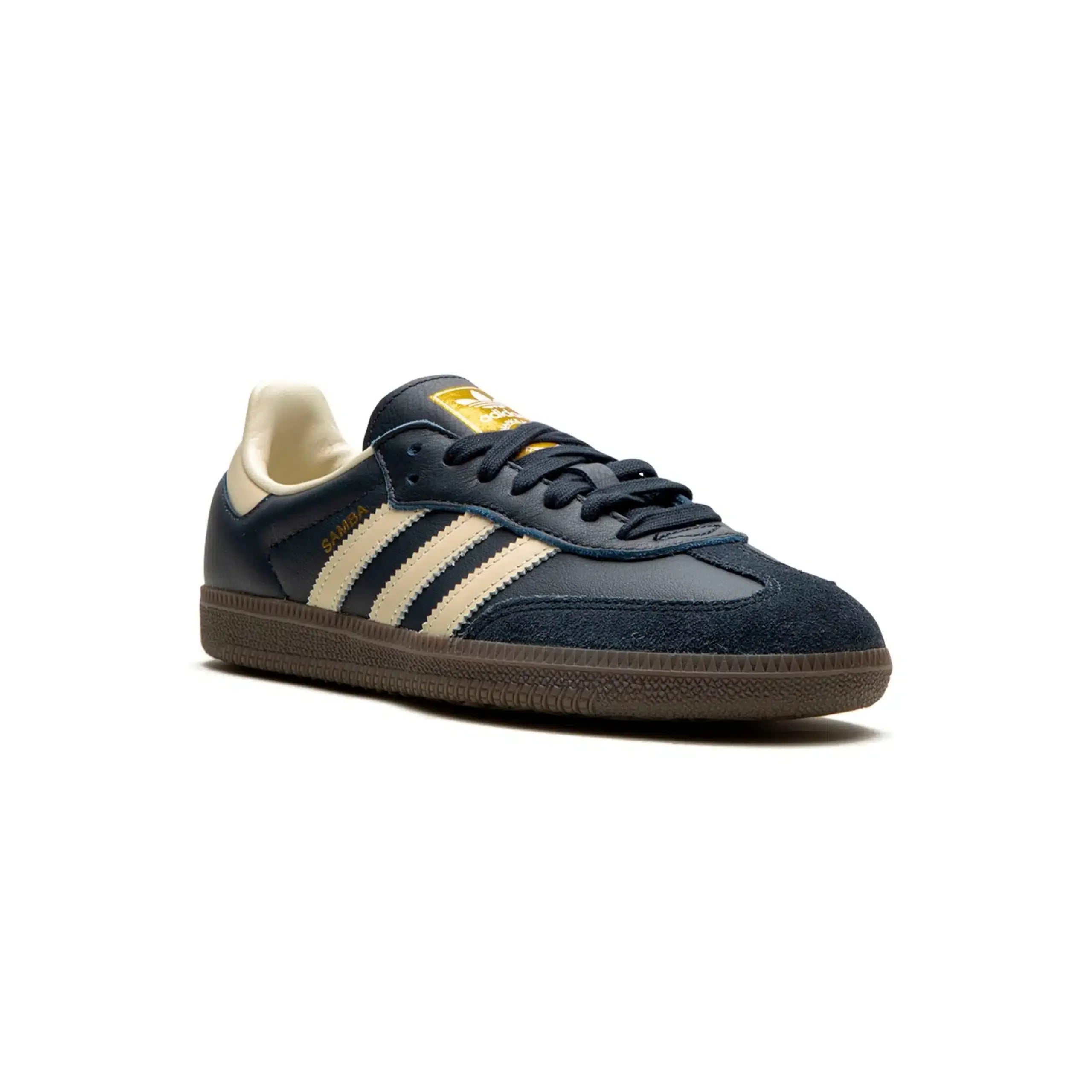 Adidas Samba Basses Bleu Marine et Beige Vintage