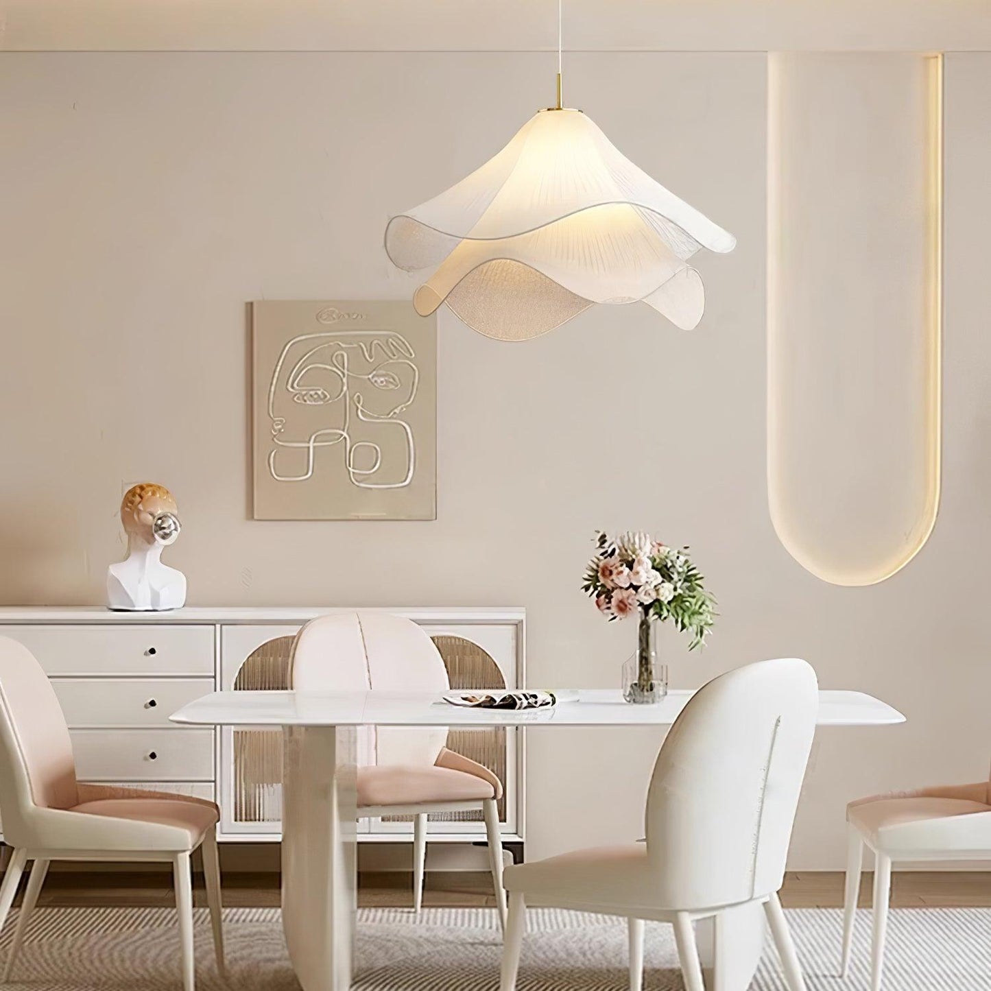 Bloomora - Elegant flower-shaped designer ceiling light