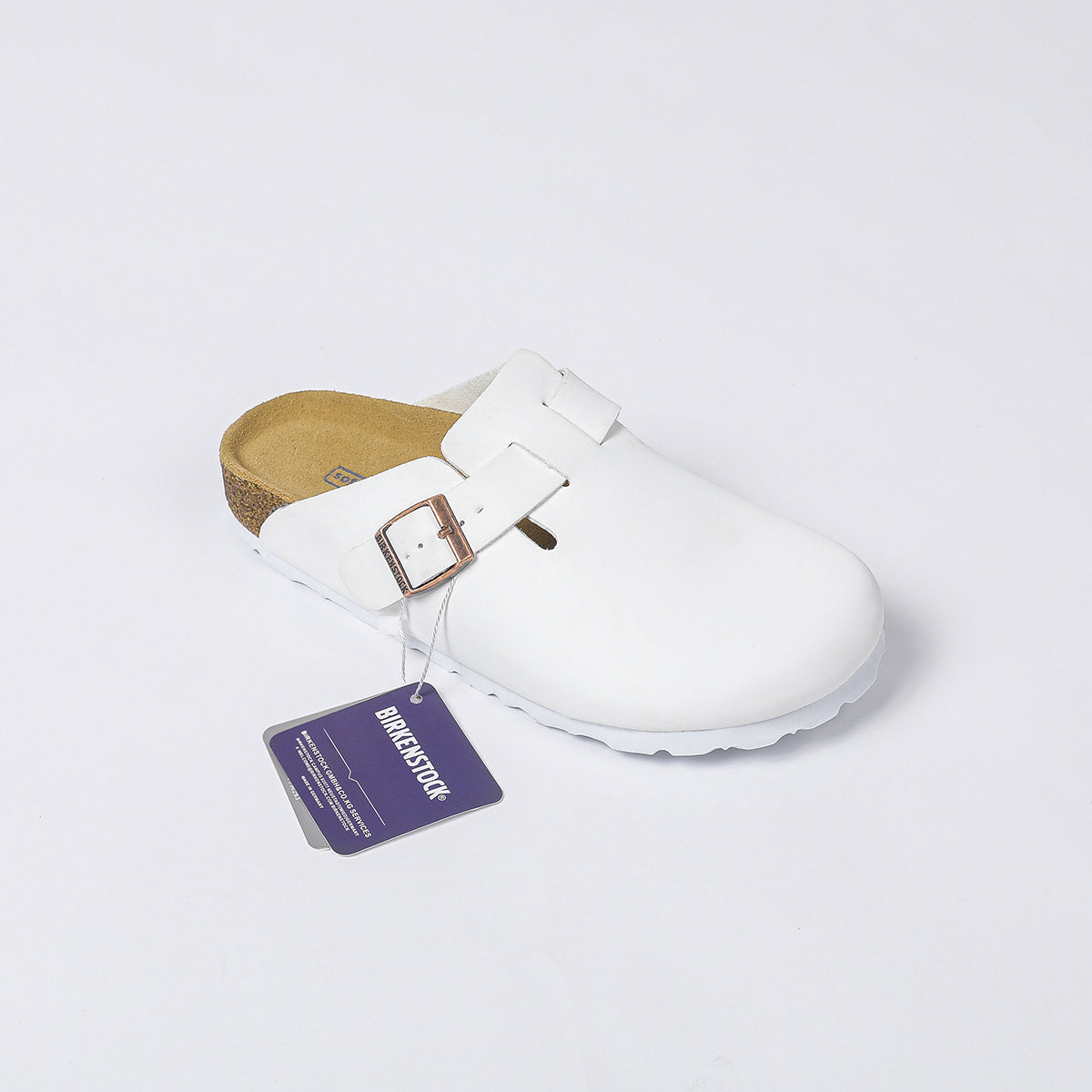Birkenstock Boston Classic Sabots - Blanc