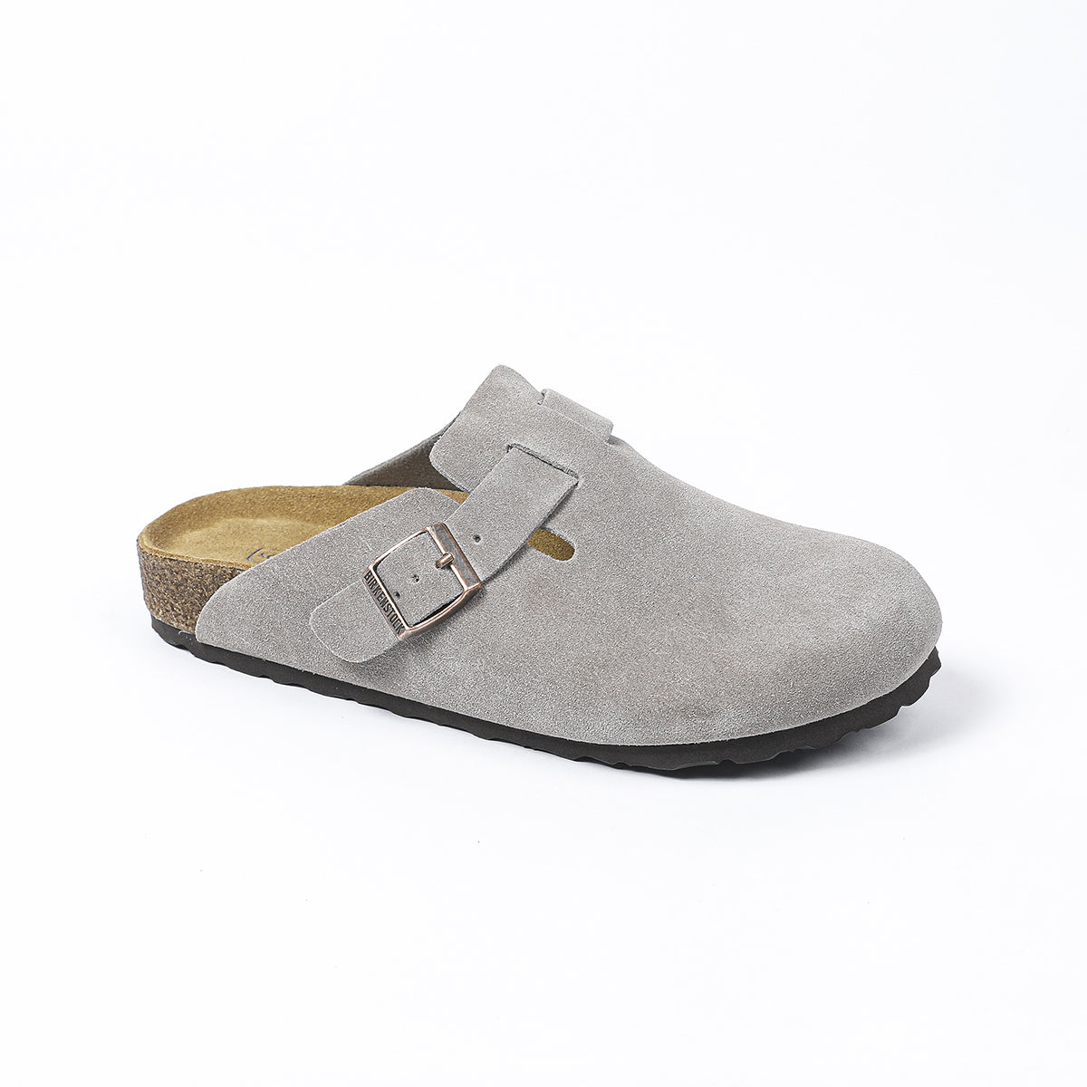 Birkenstock Boston Classic Sabots en Daim Gris