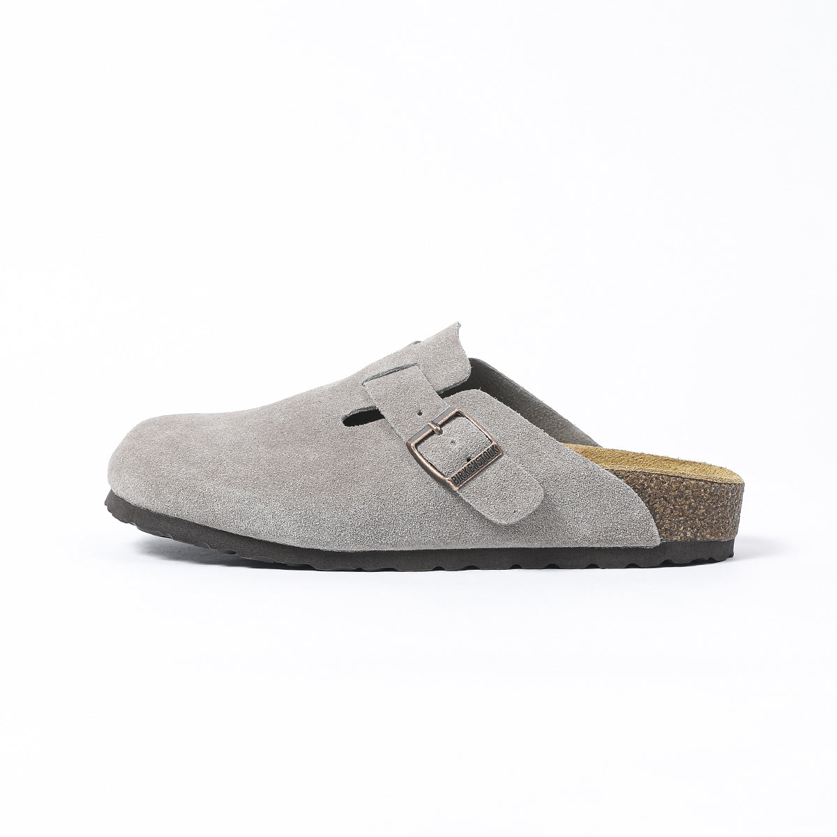 Birkenstock Boston Classic Sabots en Daim Gris
