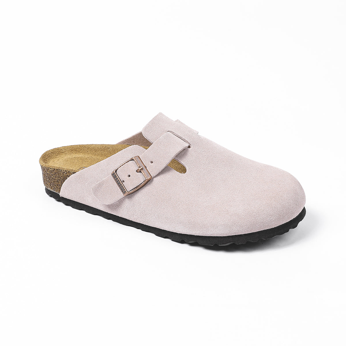 Birkenstock Boston Classic Sabots en Daim Rose