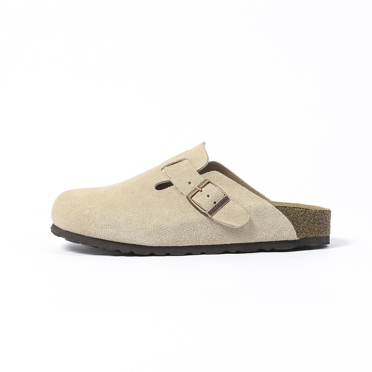 Birkenstock Boston Classic Sabots en Daim Beige