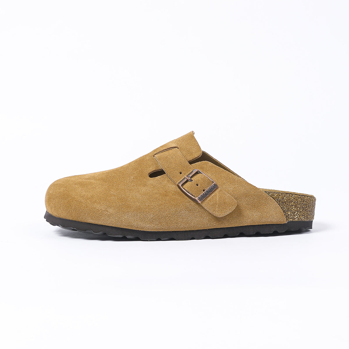 Birkenstock Boston Classic Sabots en Daim Latte Cream