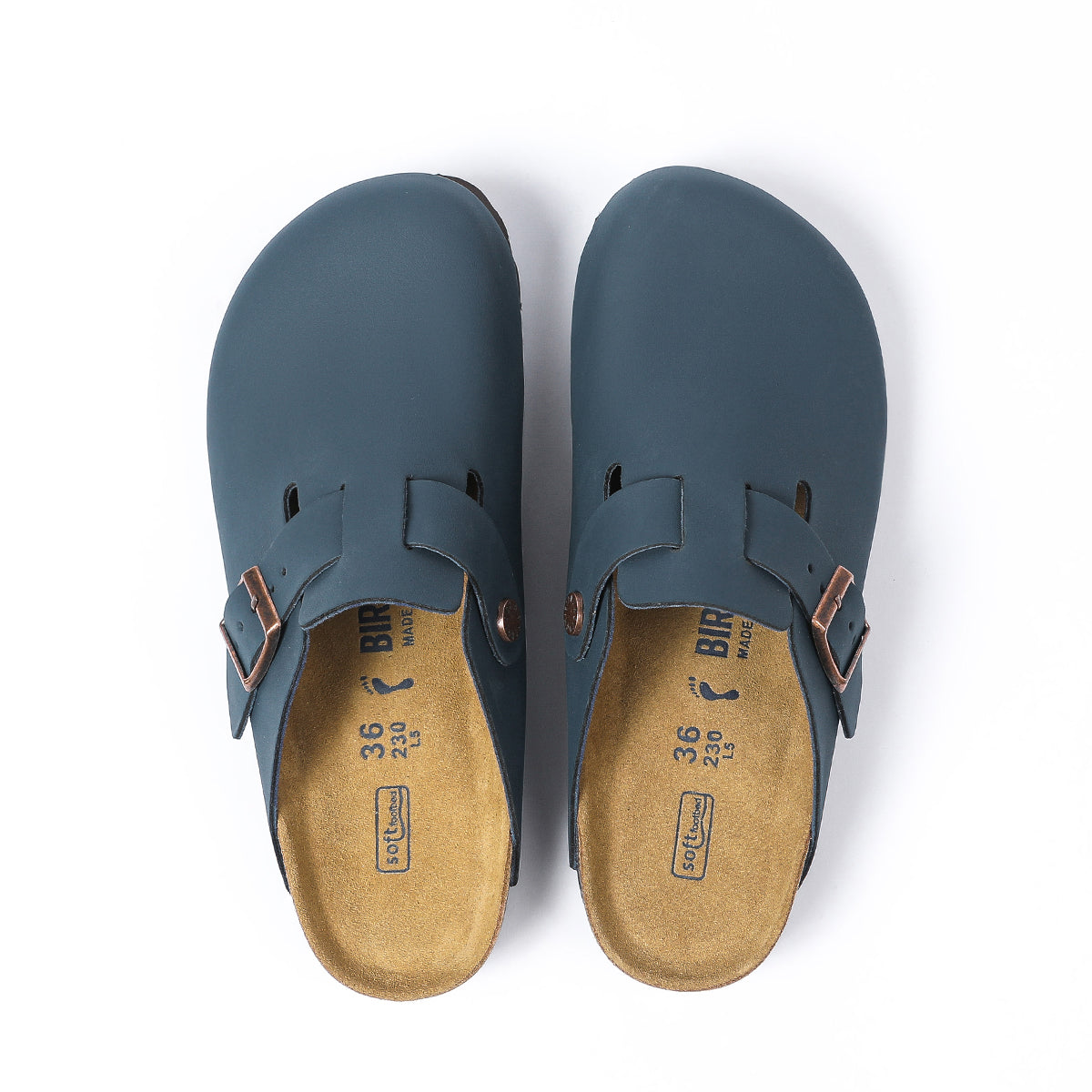 Birkenstock Boston Classic Sabots - Bleu