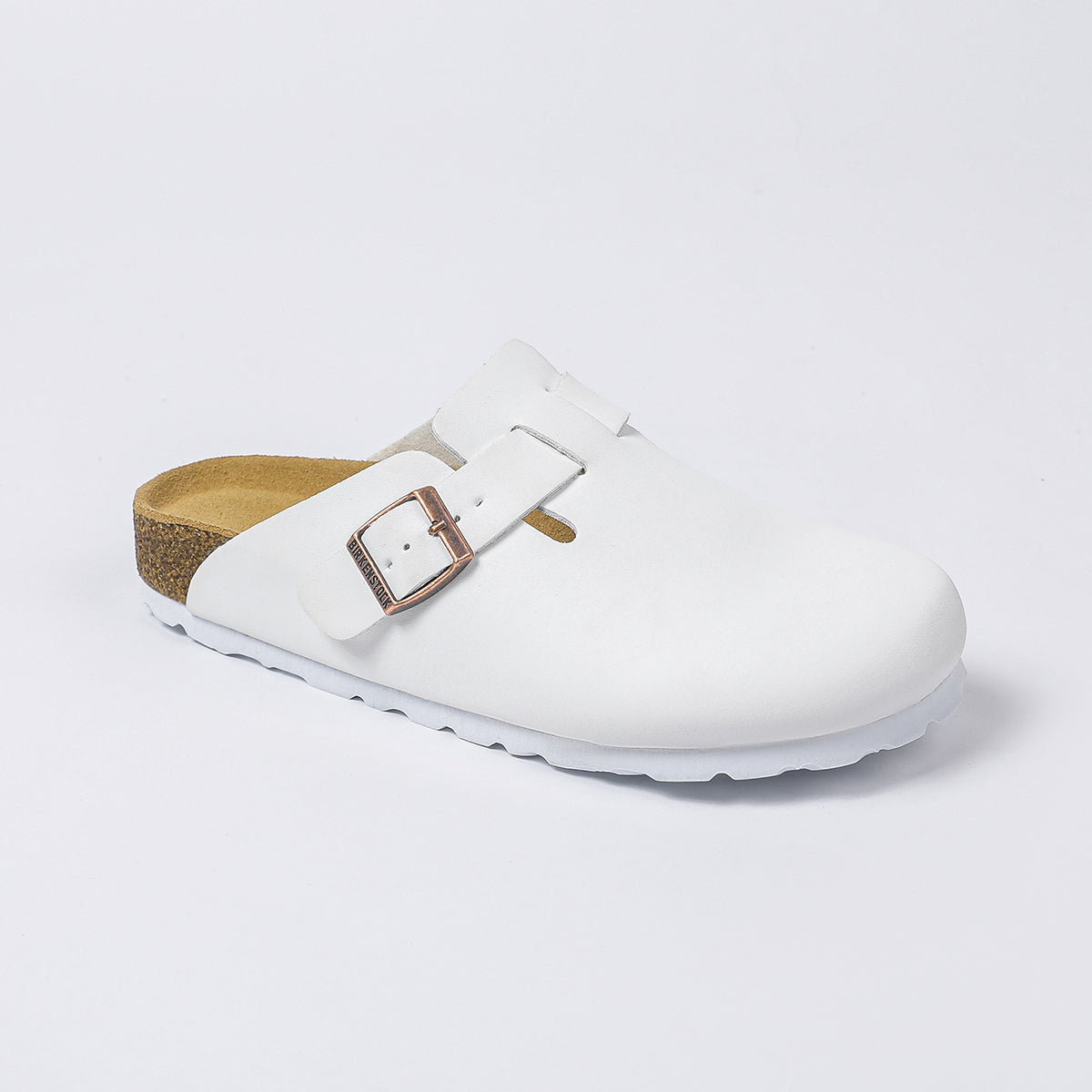 Birkenstock Boston Classic Sabots - Blanc