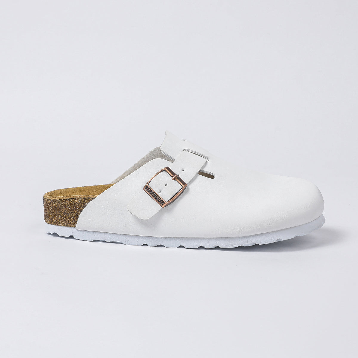 Birkenstock Boston Classic Sabots - Blanc