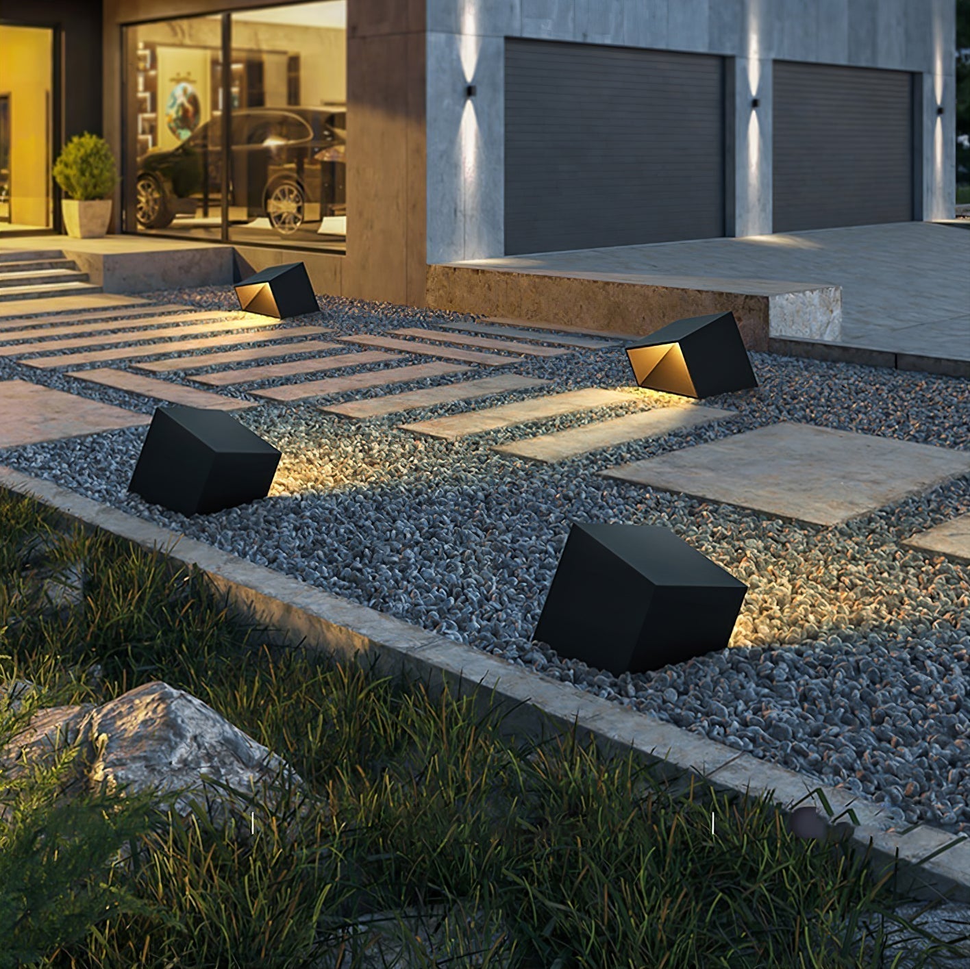 Lumero - Modern outdoor solar lamp for an ambient garden