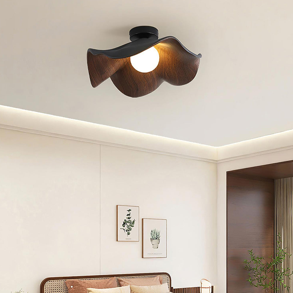 Lumora – Plafonnier design en bois avec une touche scandinave
