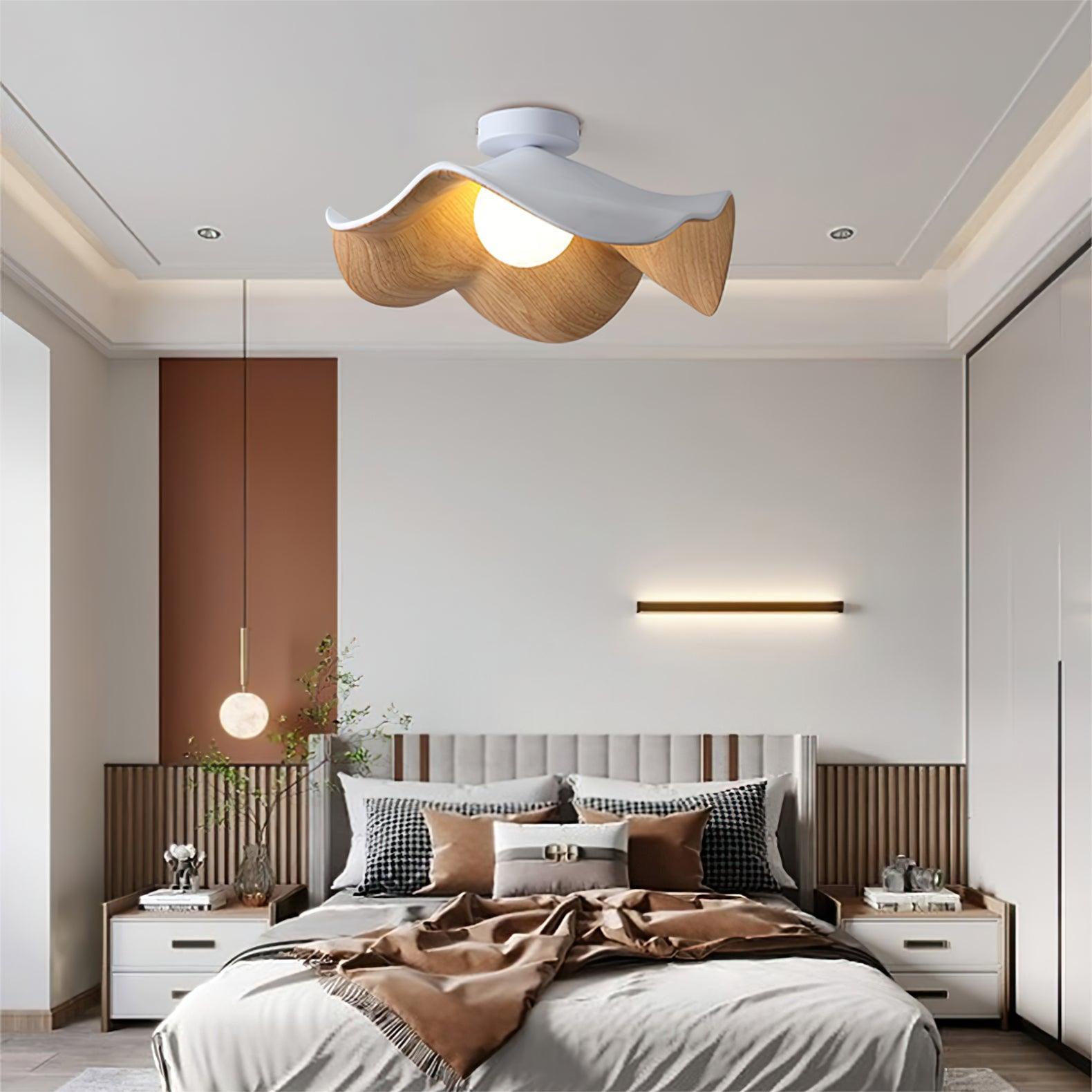 Lumora – Plafonnier design en bois avec une touche scandinave