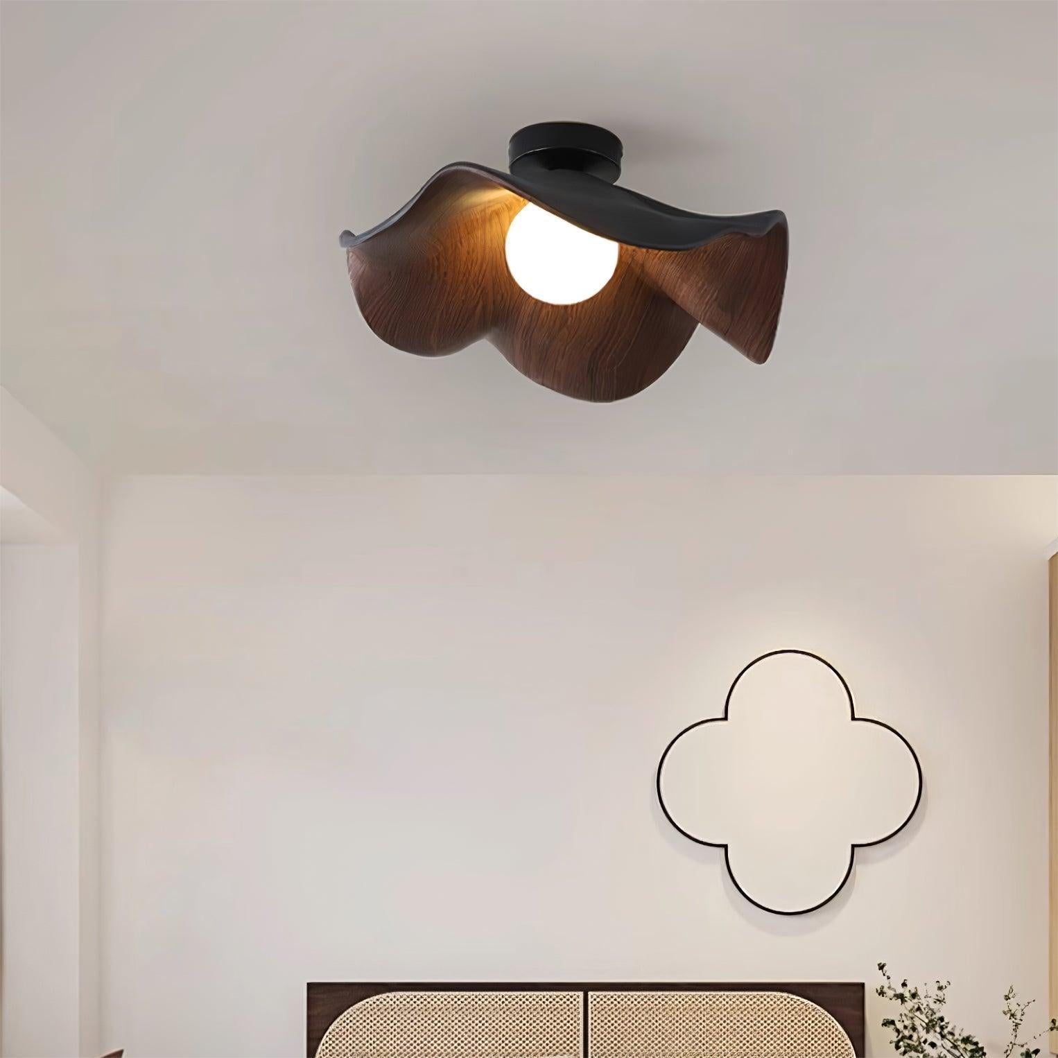 Lumora – Plafonnier design en bois avec une touche scandinave