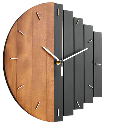 LUNARA – Grote houten wandklok met een stijlvol en natuurlijk design.
