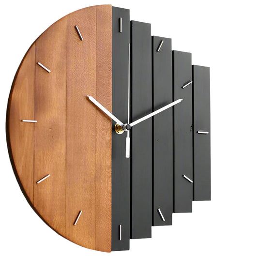 LUNARA – Grote houten wandklok met een stijlvol en natuurlijk design.
