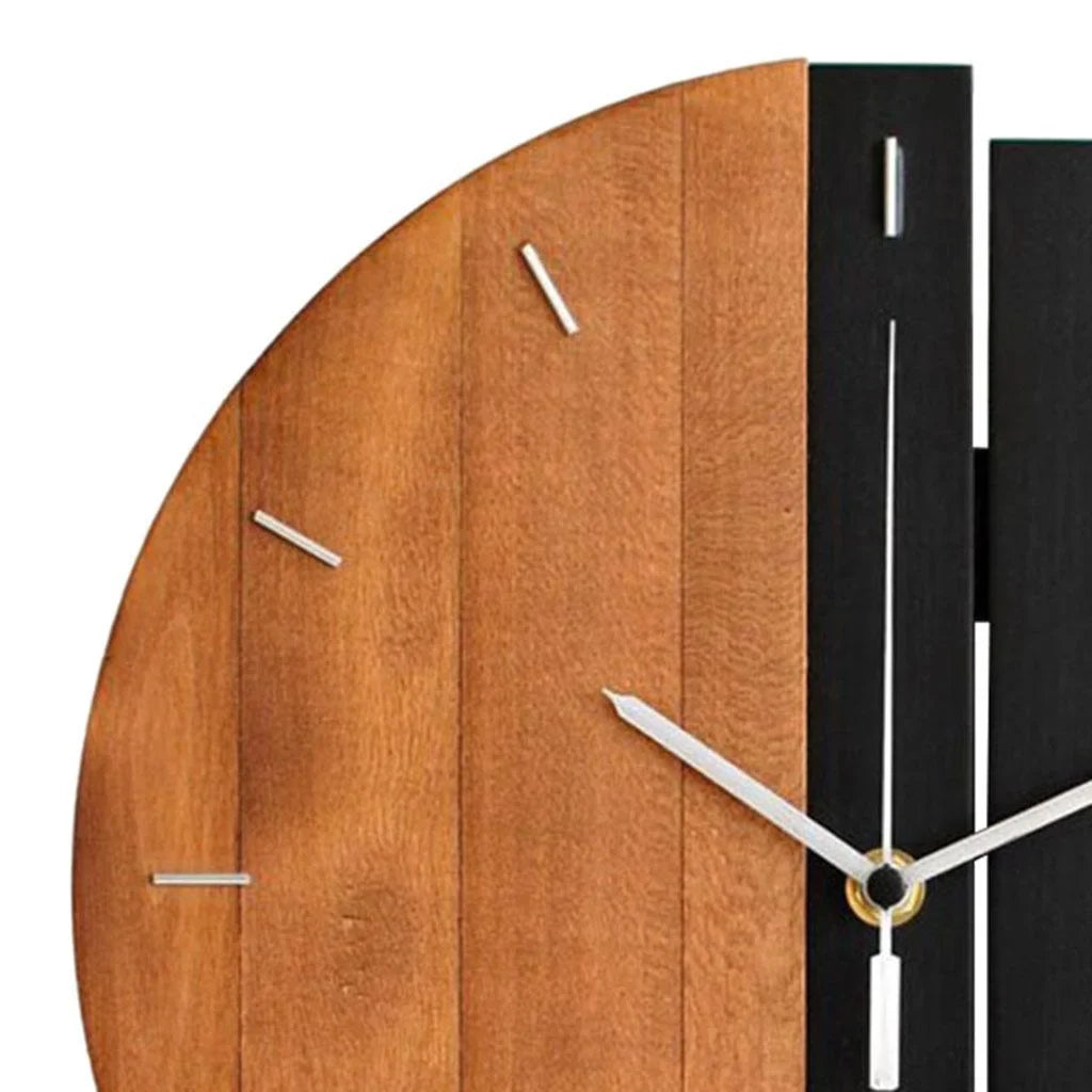 Lunara - Large wooden wall clock with a natural design