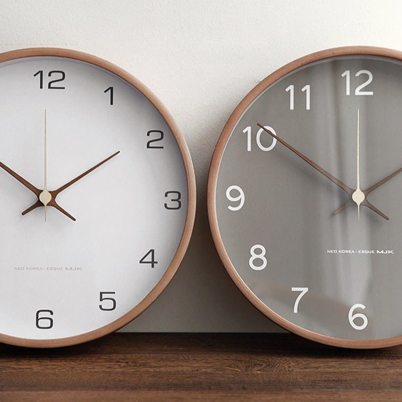 Marvia - Wooden wall clock with elegant wall decoration