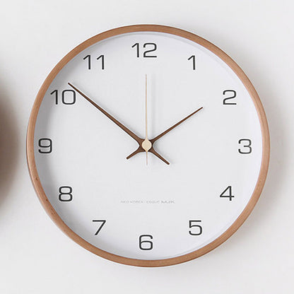 Marvia - Wooden wall clock with elegant wall decoration