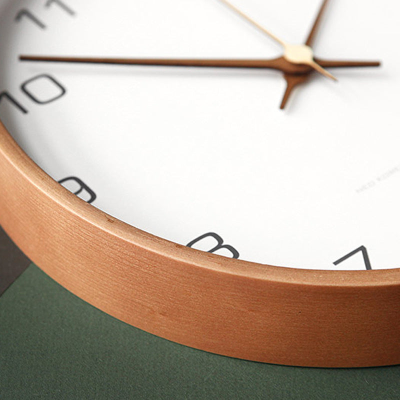 Marvia - Wooden wall clock with elegant wall decoration