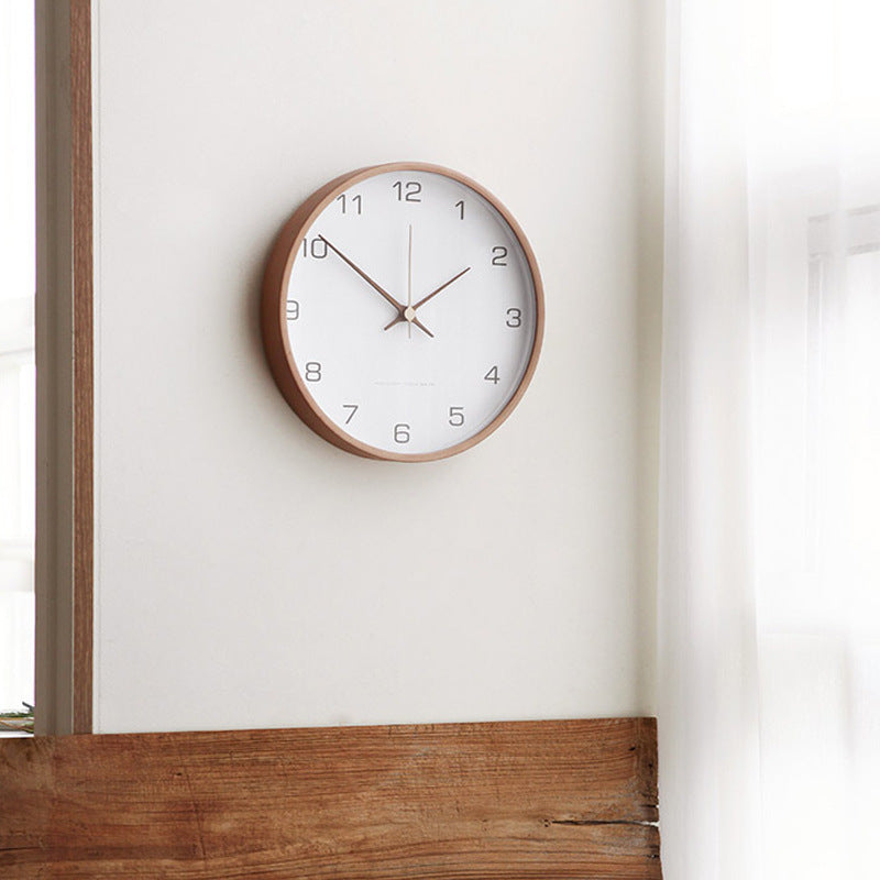 Marvia - Wooden wall clock with elegant wall decoration