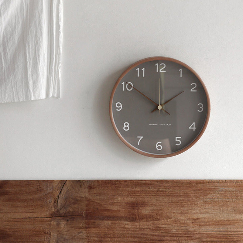 Marvia - Wooden wall clock with elegant wall decoration