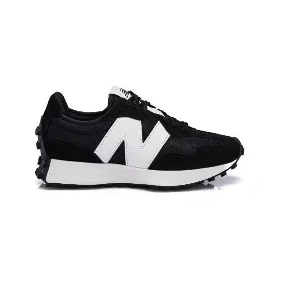 Baskets de course rétro New Balance 327 pour homme - Noir/Blanc
