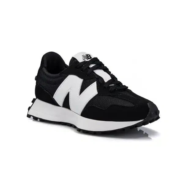 Baskets de course rétro New Balance 327 pour homme - Noir/Blanc