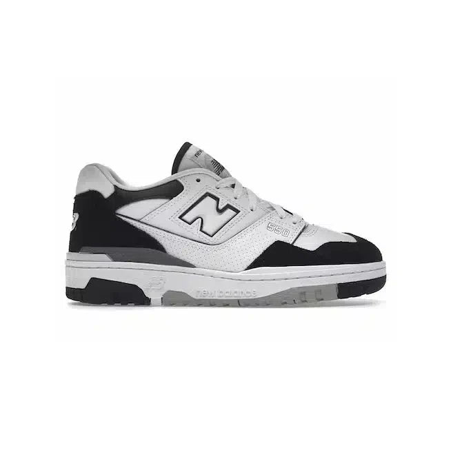 Baskets sport rétro New Balance 550 pour homme, blanches, noires et grises