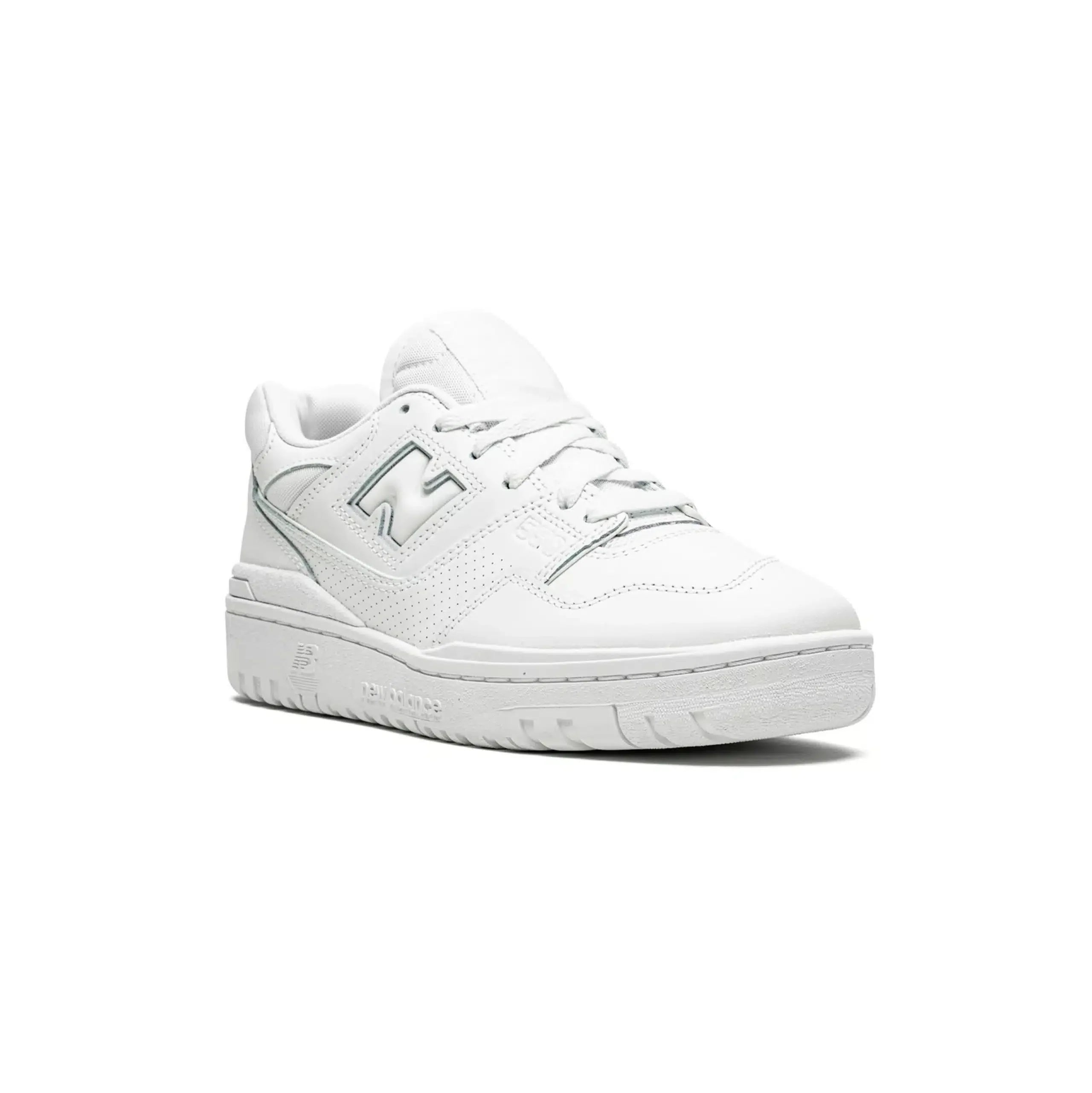 Baskets New Balance 550 pour homme, tout en cuir blanc, style rétro décontracté