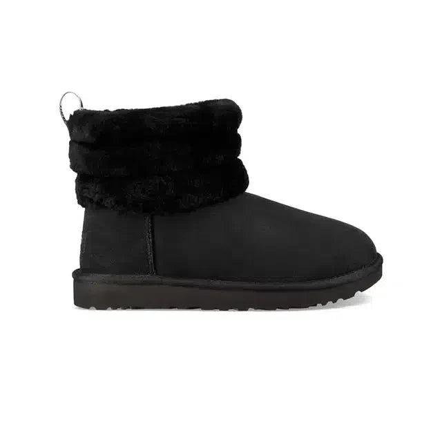 UGG Classic Mini Fluff Quilted Boots Black – Chaleur et Douceur avec Design Matelassé