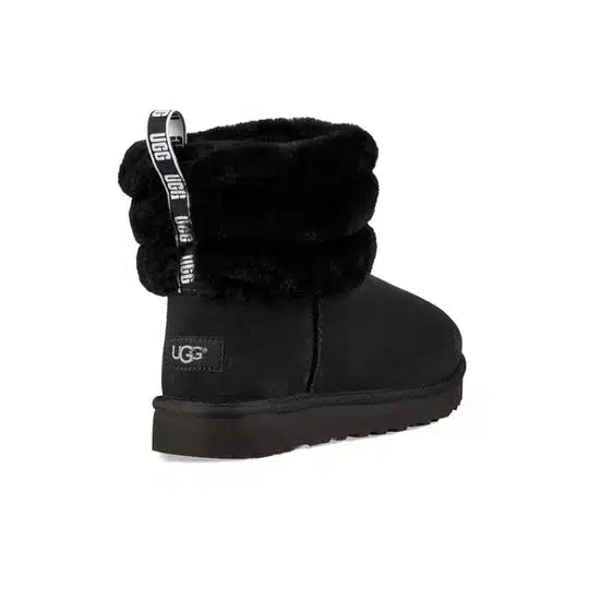 UGG Classic Mini Fluff Quilted Boots Black – Chaleur et Douceur avec Design Matelassé
