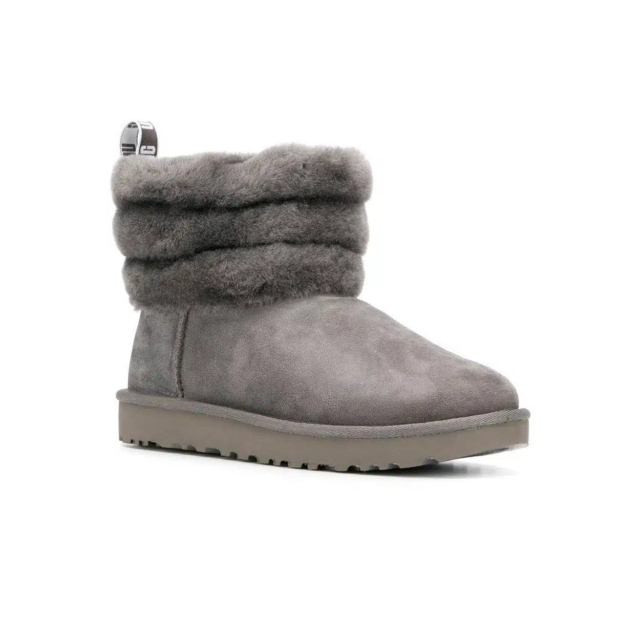 UGG Fluff Mini Quilted Boots Charcoal Grey – Chaleur et Douceur avec Design Matelassé
