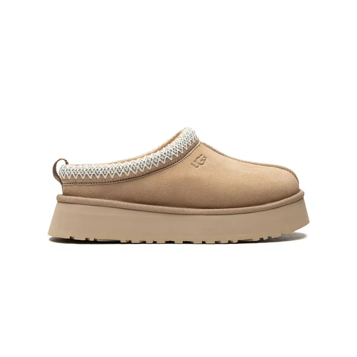 Pantoufles UGG Tazz Sand Beige – Élégantes et Confortables avec Semelle Élevée
