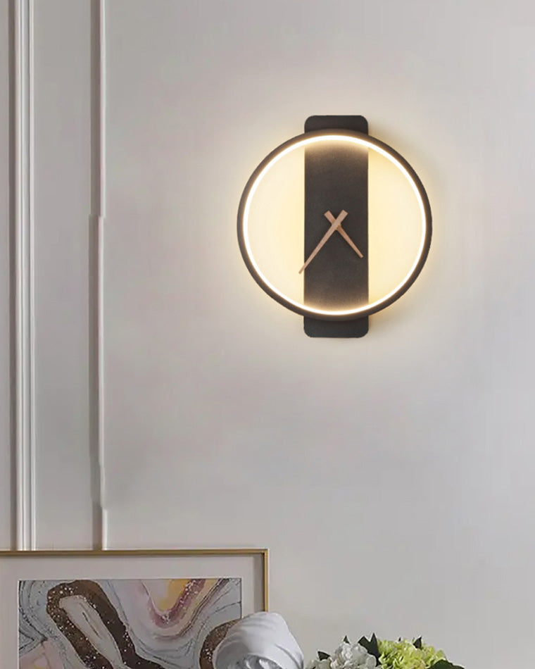 Varelux – Horloge mural moderne avec lumière LED apaisante