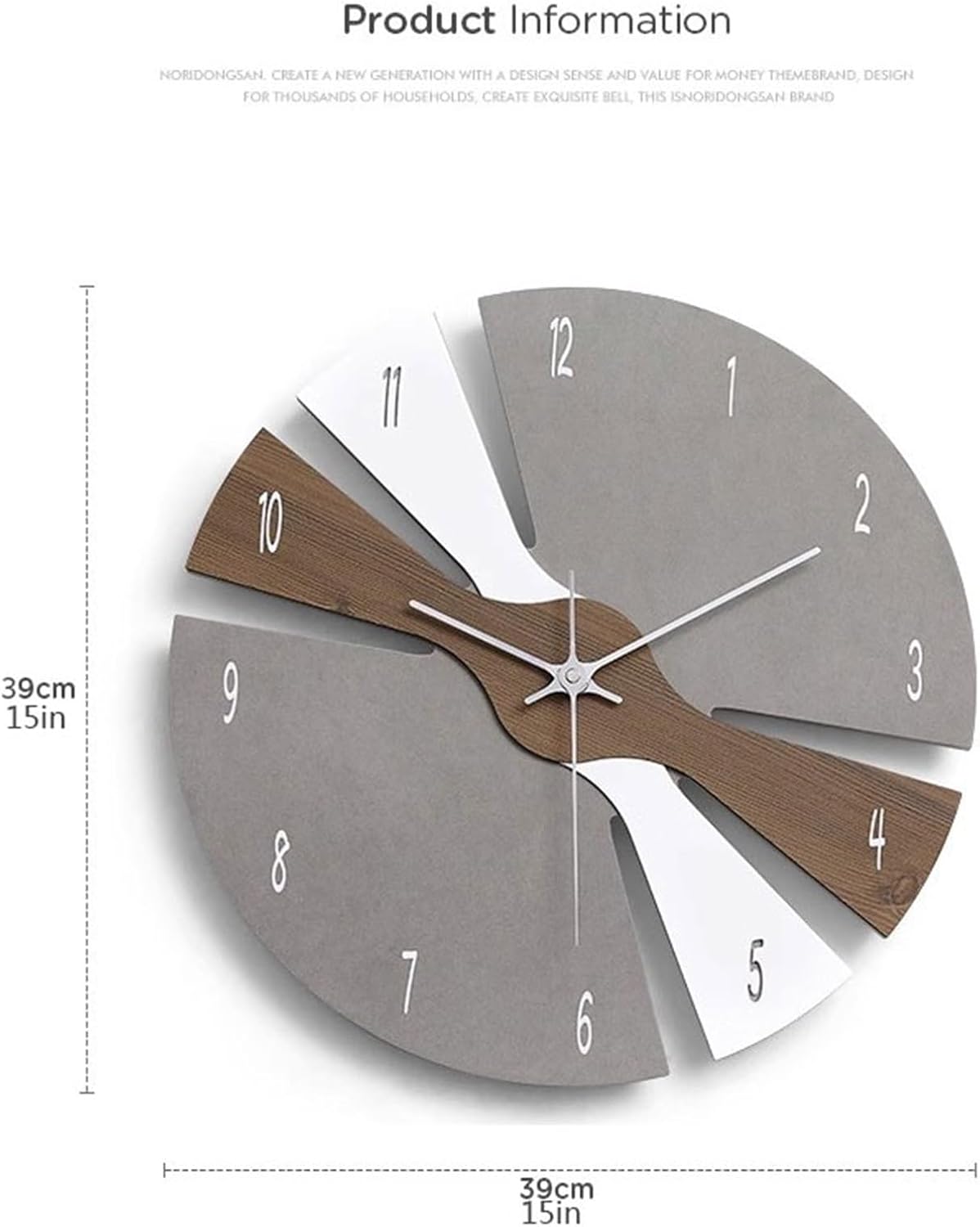 Varion - Grande horloge murale élégante au design moderne