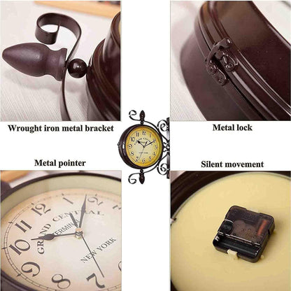 Vintora – Horloge murale vintage au look rétro de gare