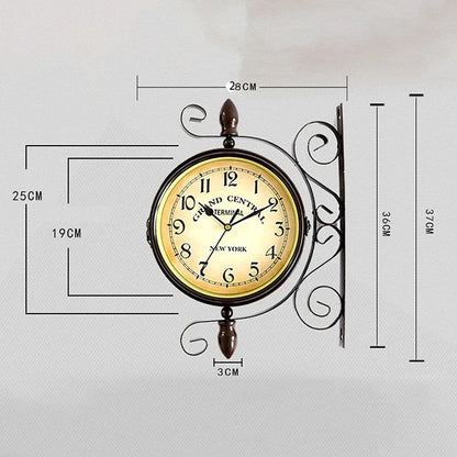Vintora – Horloge murale vintage au look rétro de gare