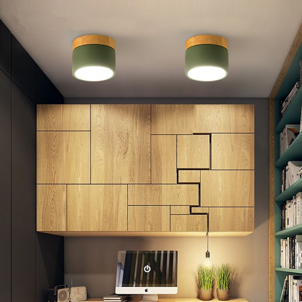 Viva – Spot LED Moderne en Bois et Métal pour Extérieur